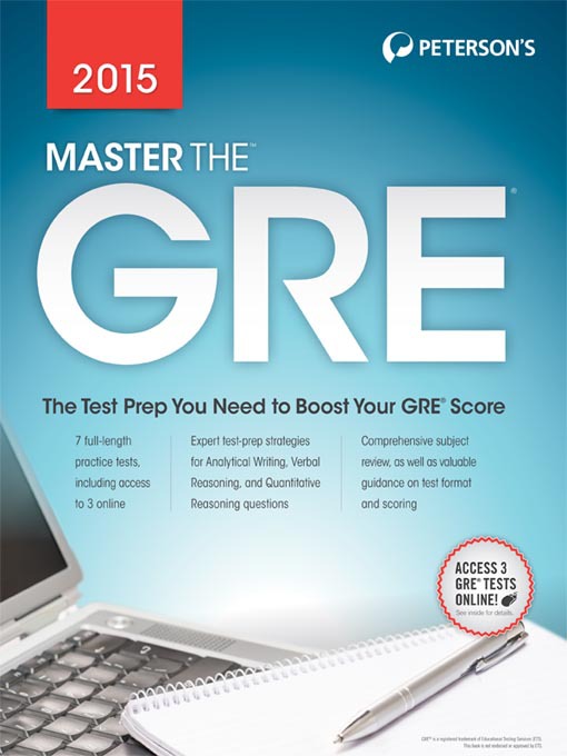 Title details for Master the GRE 2015 by Peterson's - Available